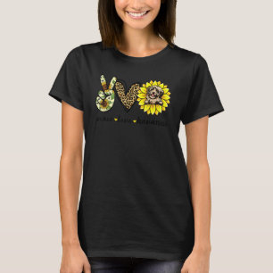 Peace Love Havanese Dog Sunflower T-Shirt