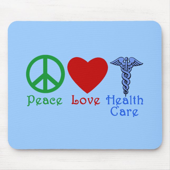 Peace Love Healthcare Products Mouse Pad (Front)