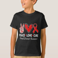Peace Love Heart Health Heart Disease Awareness Ch