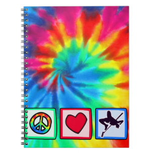Peace, Love, High Jump Notebook