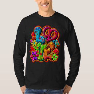 Peace Love Hippie Costume Tie Dye T-Shirt