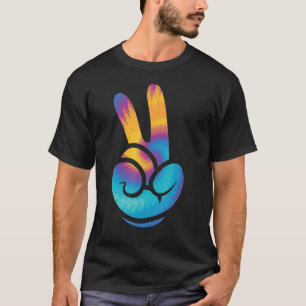 Peace Love Hippie Rastafari Cool Victory Hand Sign T-Shirt