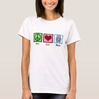 Peace Love Hippos Cute Hippo Women's