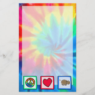 Peace, Love, Hippos Stationery
