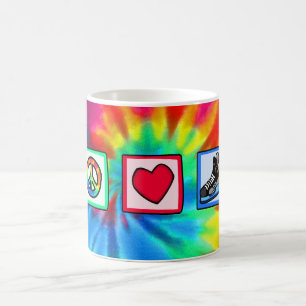 Peace, Love, Hockey Coffee Mug