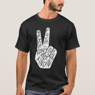 Peace Love Hope Anti Bullying Orange Unity Day 202 T-Shirt