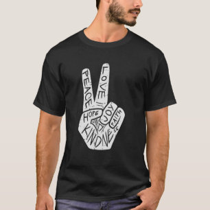 Peace Love Hope Anti Bullying Orange Unity Day 202 T-Shirt