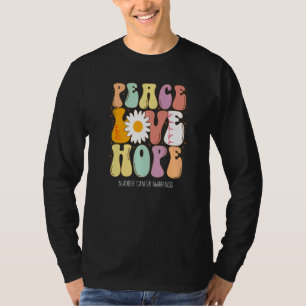 Peace Love Hope Bleeding Disorders Awareness T-Shirt