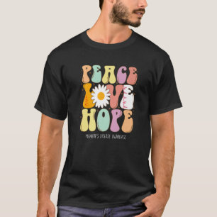 Peace Love Hope Meniere's Disease Awareness Gift T-Shirt