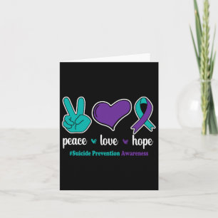 Peace Love Hope - Suicide Prevention Awareness Rib Card