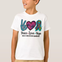 Peace Love Hope Suicide Prevention Awareness