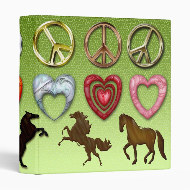 PEACE LOVE HORSES BINDER (Front/Spine)