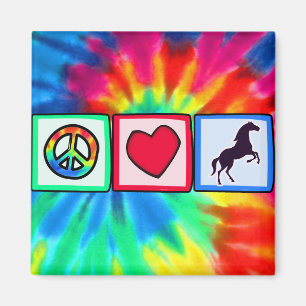Peace, Love, Horses Magnet