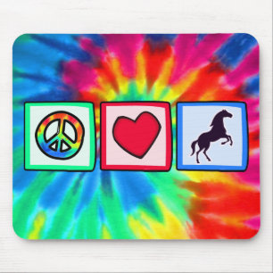 Peace, Love, Horses Mouse Pad