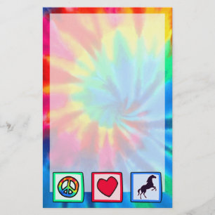 Peace, Love, Horses Stationery