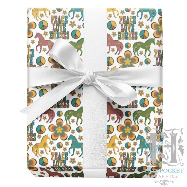 Peace Love Horses Wrapping Paper (Creator Uploaded)