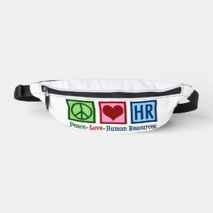 Peace Love HR Human Resources Fanny Pack