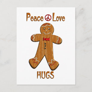Peace Love Hugs Postcard