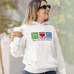 Peace Love Human Resources HR Hoodie<br><div class="desc">Peace Love Human Resources Hoodie. A cute Christmas HR hooded sweatshirt gift for your favourite H.R. rep in the company that works with human resource management as a career.</div>