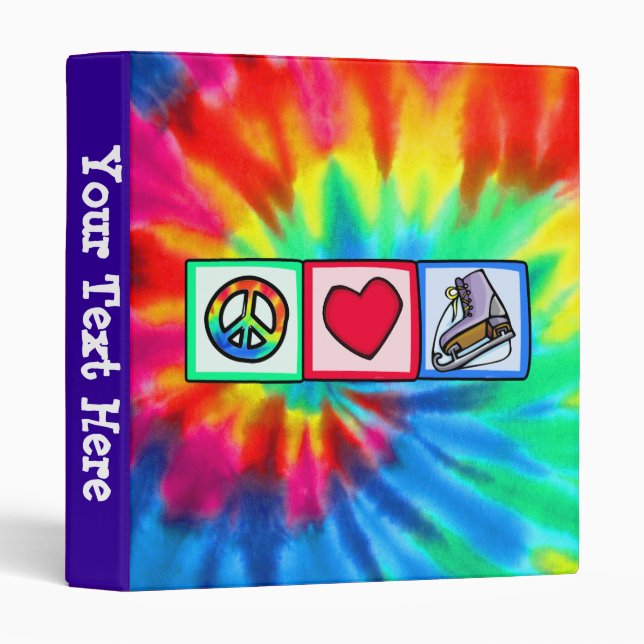 Peace, Love, Ice Skate Binder (Front/Spine)
