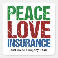 Peace Love Insurance Customizable Company