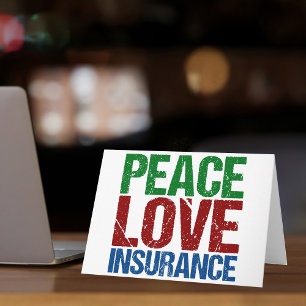Peace Love Insurance Holiday Card
