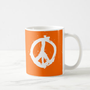 Peace. Love. Java. Mug - Orange