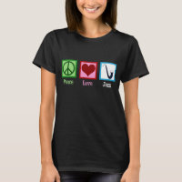 Peace Love Jazz Music Saxophone
