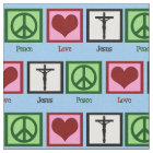 Peace Love Jesus Christ Religious Christian Cross