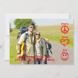 Peace, Love, Joy - Christmas Card