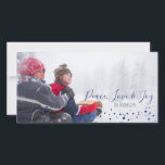 Peace, Love & Joy Christmas or Hanukkah Photocard Holiday Card<br><div class="desc">Cute and stylish Peace,  Love & Joy Christmas or Hanukkah Holiday Photo Card is perfect for your card sending this holiday season. Has matching accessories.</div>
