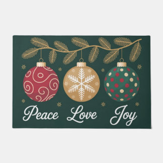Peace Love Joy Doormat
