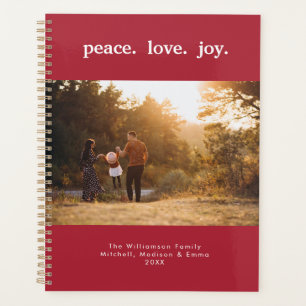 Peace Love Joy Fête Noël Famille Photo