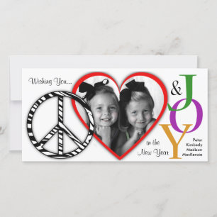 Peace, Love & Joy Holiday Photo Card 2