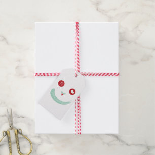 Peace Love Joy Mistletoes Fun Smiley Face Holiday Gift Tags