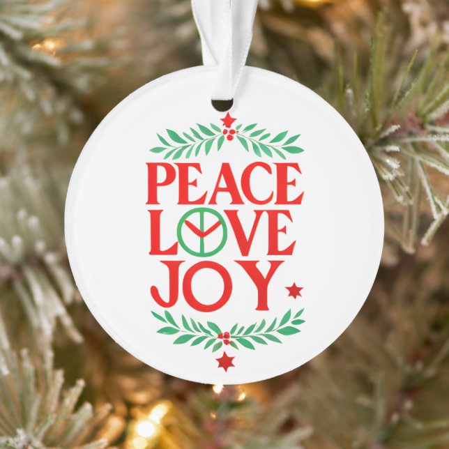 Peace Love Joy Noël Festive Holiday (Arbre)