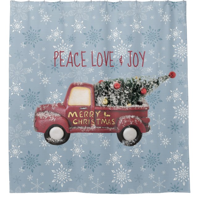 Peace Love & Joy Toy Truck Merry Christmas (Front)