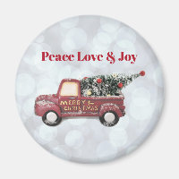 Peace Love & Joy Toy Truck Merry Christmas