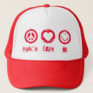 Peace Love Joy Trucker Hat