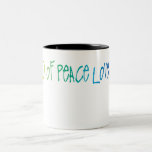 Peace, Love & Joy Words Two-Tone Coffee Mug<br><div class="desc">Let the words peace, love, and joy be the joyeux holiday wish for the world.</div>