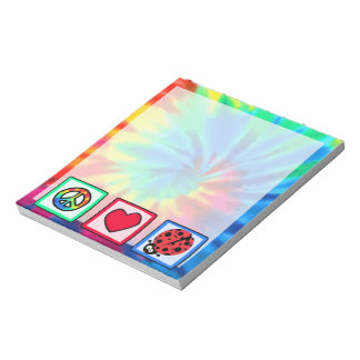 Peace, Love, Ladybugs Notepad