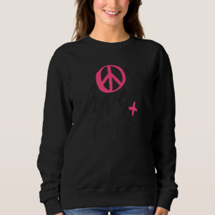 Peace Love Lashes Makeup Artist Beauty Salon Cosme Sweatshirt