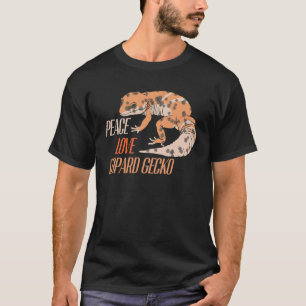 Peace Love Leopard Gecko Pet T-Shirt