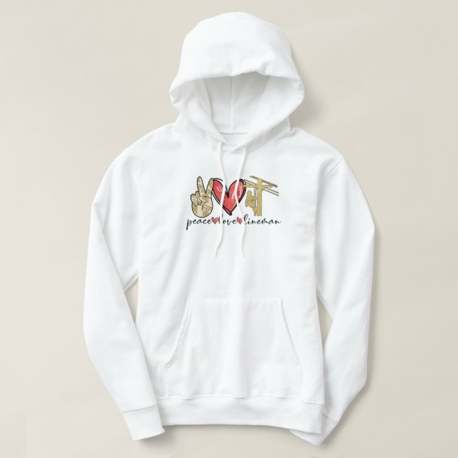 Peace Love Lineman Shirts (Design Front)