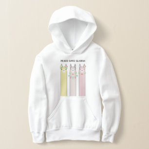 Peace Love Llamas - Cute Retro Colorée Llama Kids
