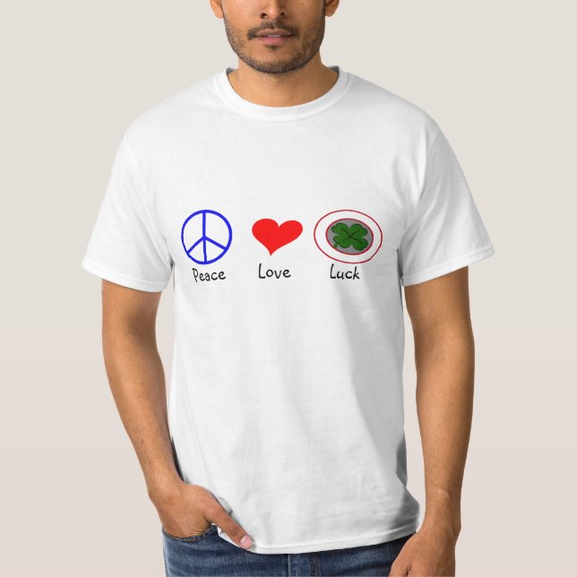 Peace,Love & Luck - Value T-Shirt (Front)