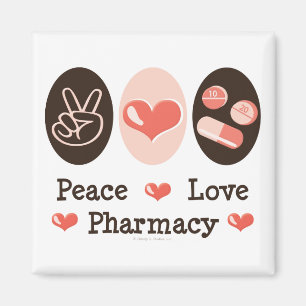 Peace Love Magnet