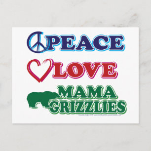 Peace-Love-Mama-Grizzlies Postcard