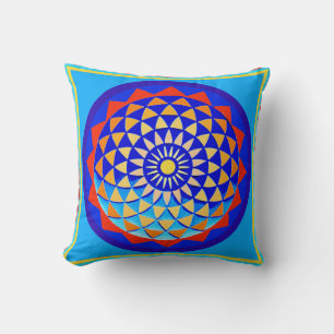 Peace & Love Mandala Throw Pillow