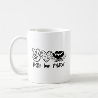 Peace Love Manger Christmas Coffee Mug